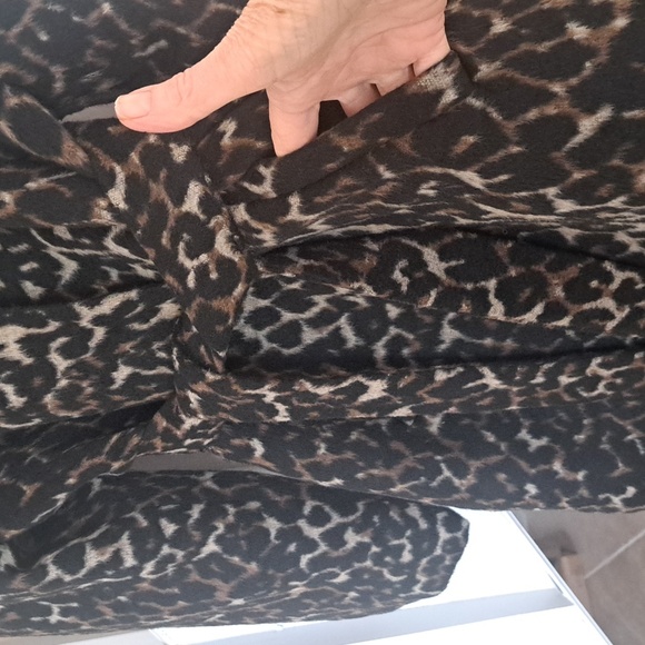 Cheetah Azelhazel hazel hazelhaze Adorable  Print Lined Coat w Pockets szXL EUC - Picture 2 of 8